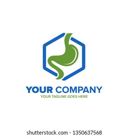 Creative Stomach Health Logo vector - creative Gastroenterology Healthy Logo element icon, Stomach healthcare icon vector template