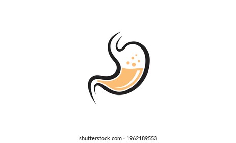 Creative Stomach Logo Vector Design Illustration