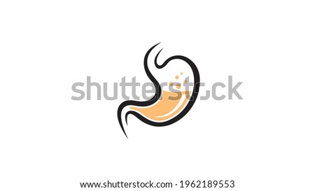 Creative Stomach Logo Vector Design Illustration