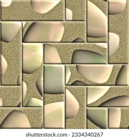 Creative stone seamless texture in parquet style, vector eps 10
