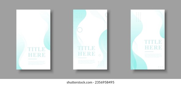 creative story background, 2 color, green and white , line wave, memphis abstract , abstract eps 10