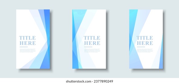 creative story background. blue gradation. slash .white