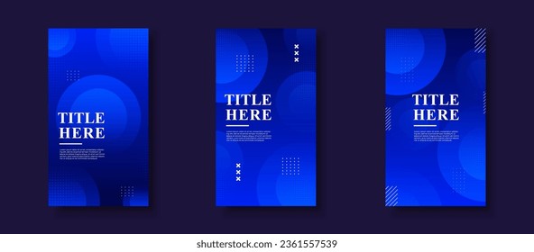 creative story background, colorful, blue gradation. circle effect . abstract . eps 10
