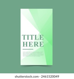 Creative story background, green and white transparent background, slash effect , memphis background