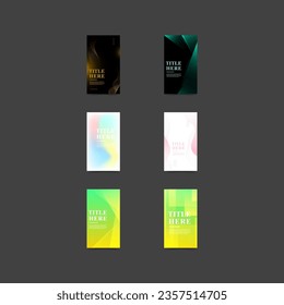 creative story background, set collection, abstract , modern ,trendy, unique, eps 10