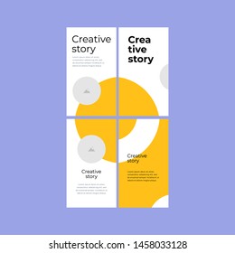 Creative story, instagram story vector eps 10