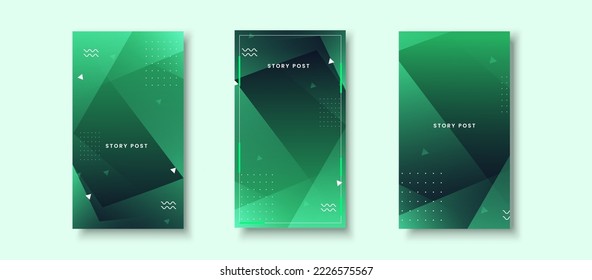 	
Creative Story Pack-Hintergrund. bunt, grün und schwarz