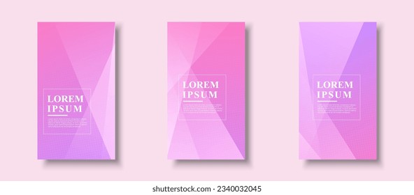 Creative Story Pack background. colorful, gradation, pink and purple, abstract