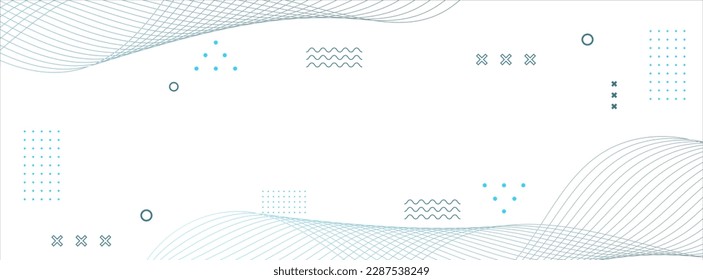 Fondo del paquete de historias creativas. línea de onda de patrón