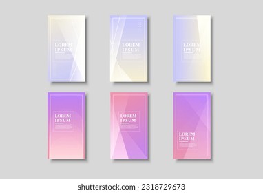 Creative Story Package Hintergrund . voller Farben, heller Farbverläufe, Set-Kollektion