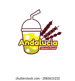 creative street food logo design vector