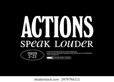 Creative street wear typography quotes apparel typography style graphic design