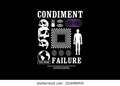 Creative streetwear clothing apparel typography style graphic design