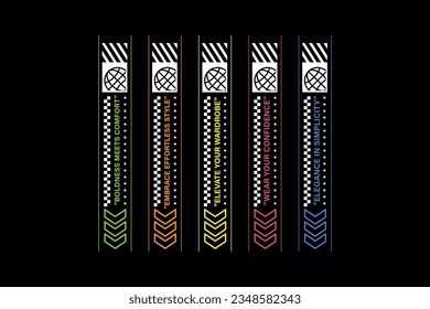 Creative streetwear concept vector graphic design templates ideas