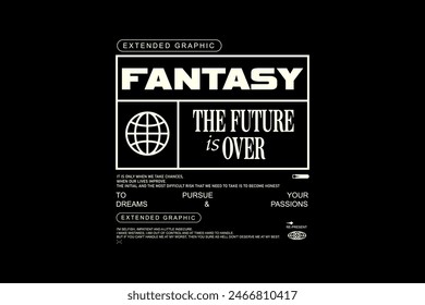 Creativo streetwear concepto Diseño gráfico de Vector