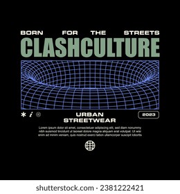 Creative streetwear quotes concept vector graphic tee design template