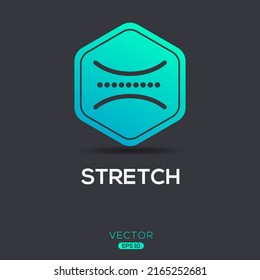 Creative (Stretch) Icon, Vector sign.