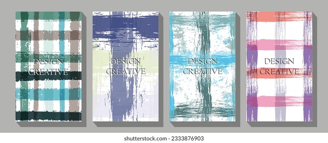  Creative stripe vector collection for business background page, brochure template, booklet Textile geometrical stripe texture background pattern.