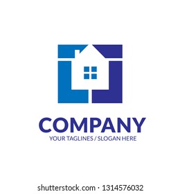 Creative strong and bold Real Estate logo, Property and Construction Logo design Vector