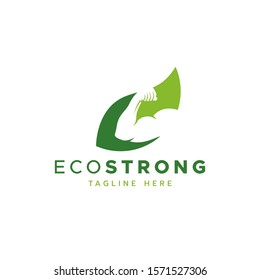 Creative strong Leaf Naturally Logo