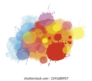 Illustration d'arrière-plan aquarelle structurée créative. Conception de la toile à l'aquarelle comme modèle pour les cartes ou pour une utilisation dans la conception Web.