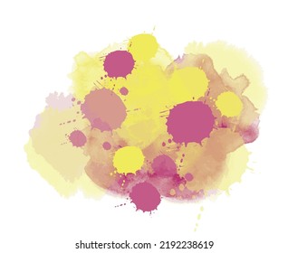 Creative structured aquarelle background illustration. Watercolor canvas design as a template for maps or for use in web design.