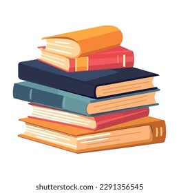 Un icono de los libros de texto de estudio creativo aislado