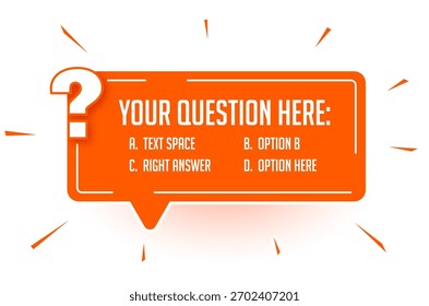 banner de vários questionários de estilo criativo para seu próximo vetor de concurso de conhecimento