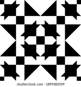 Patrón negro creativo y elegante. Diseño de moda