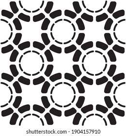 Patrón negro creativo y elegante. Diseño de moda