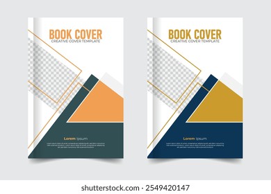 Creative and stylish Colorful book cover, corporate and modern new annual report, print-ready business cover or elegant book cover design
