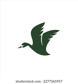 Creative, stylish and elegant duck logo. A logo that looks cheerful, elegant but still modern and professional in calligraphy style.