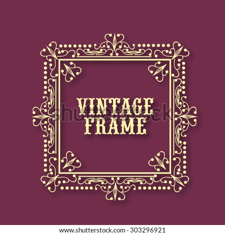 Creative stylish floral design decorated square shape frame with space for your wishes.