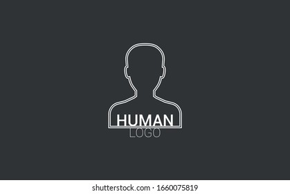 Diseño de logotipo humano con estilo creativo