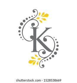 Creative stylish Letter K Logo Design vector sign symbol illustrations