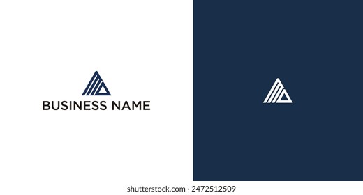 Creative stylish modern AM MA A M initial based letter icon logo.