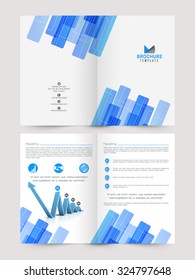 Creative stylish Two page Business Brochure, Flyer, Banner or Template with infographic layout.