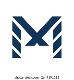 Diseño de logotipo M moderno creativo y estilizado