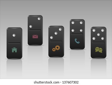 Creative stylized web design - variation 3. Vector EPS10