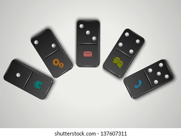 Creative stylized web design - variation 6. Vector EPS10