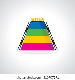 creative success step vector illustration 