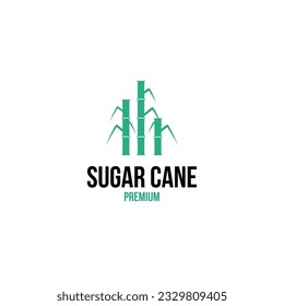 Creative Sugar Cane Logo Design Concept Vector Illustration Symbol Icon