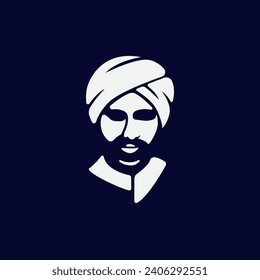 creative sultan a philosophical figure logo design