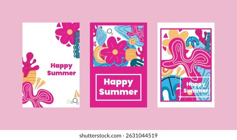 Creative summer card set featuring abstract tropical leaves in a modern, minimalist art style.
Perfect for celebrations, branding, ads, banners, posters, labels, and seasonal promotions.

