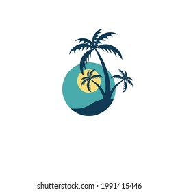 Diseño vectorial de logotipo de verano creativo