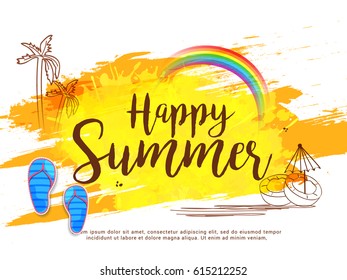 Creative Summer sale banner or sale poster background.