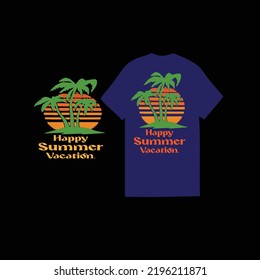 Creative summer t- shirt design vector files