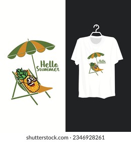 Diseño creativo de camisetas de verano.