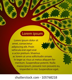creative summer tree vector