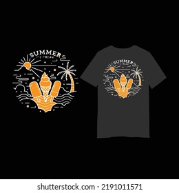 creative summer t-shirt design vector files